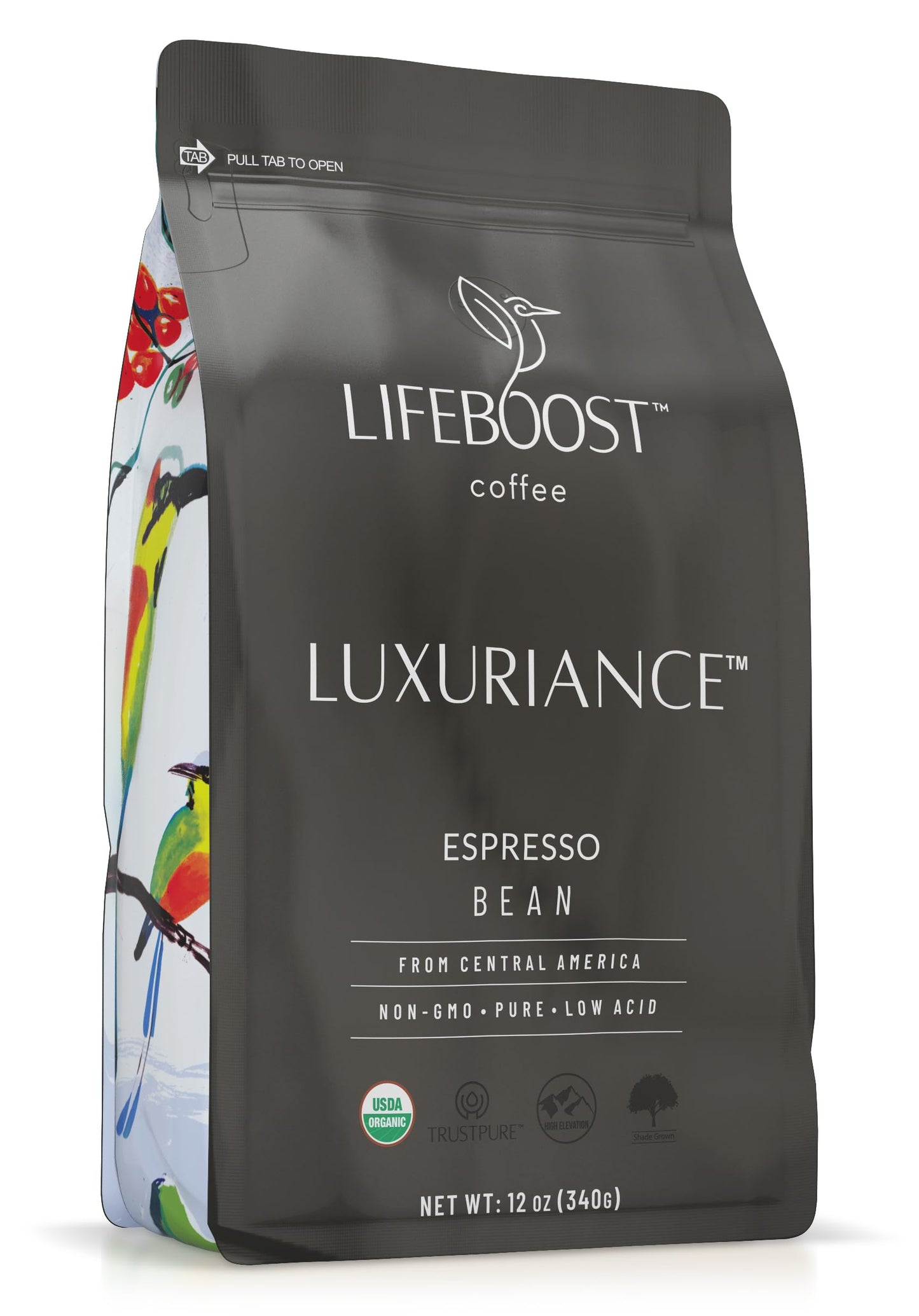 Lifeboost Organic Espresso Whole Bean Coffee - Low Acid Espresso Coffe
