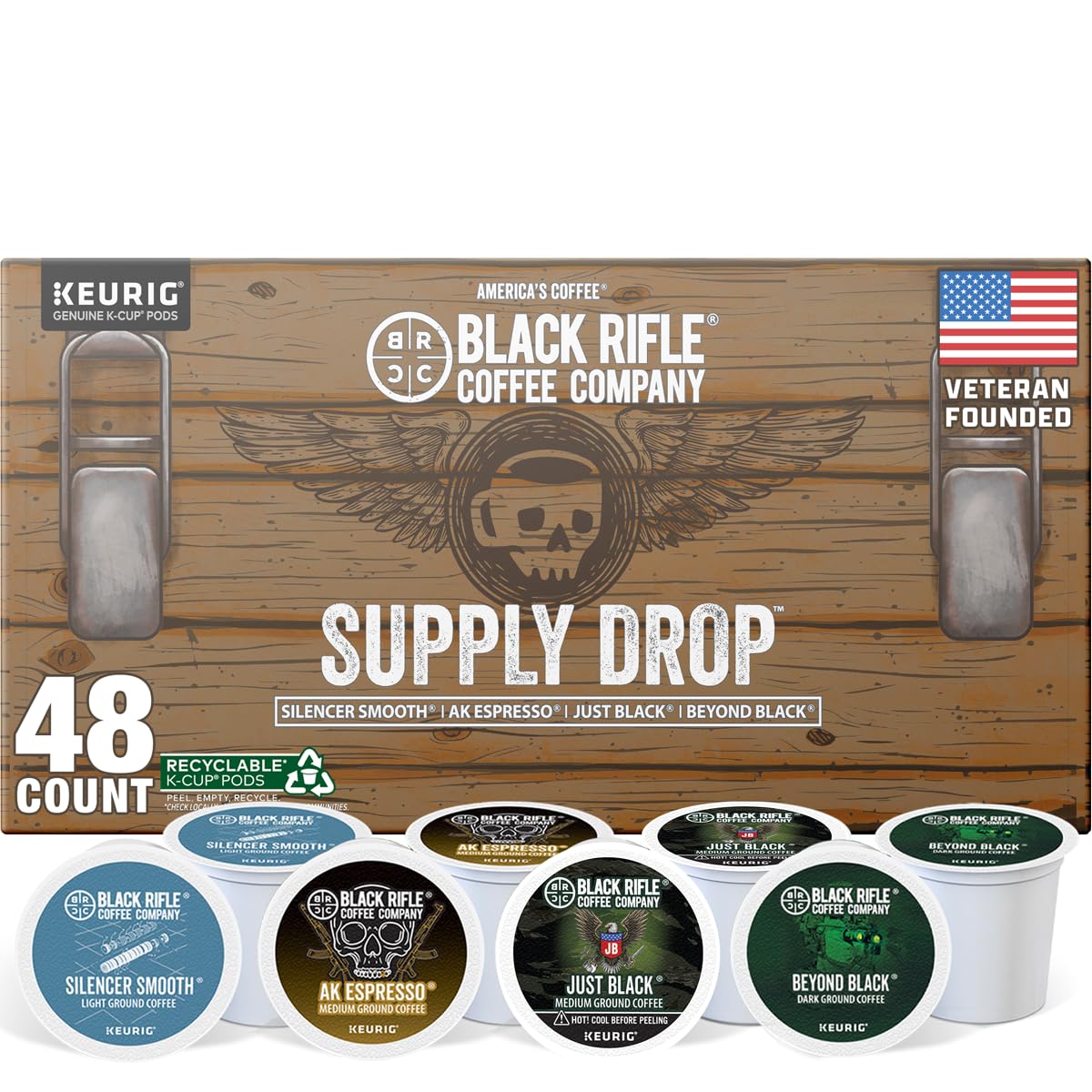 Black Rifle Coffee Company Supply Drop Variety Pack (48 Count of K Cup