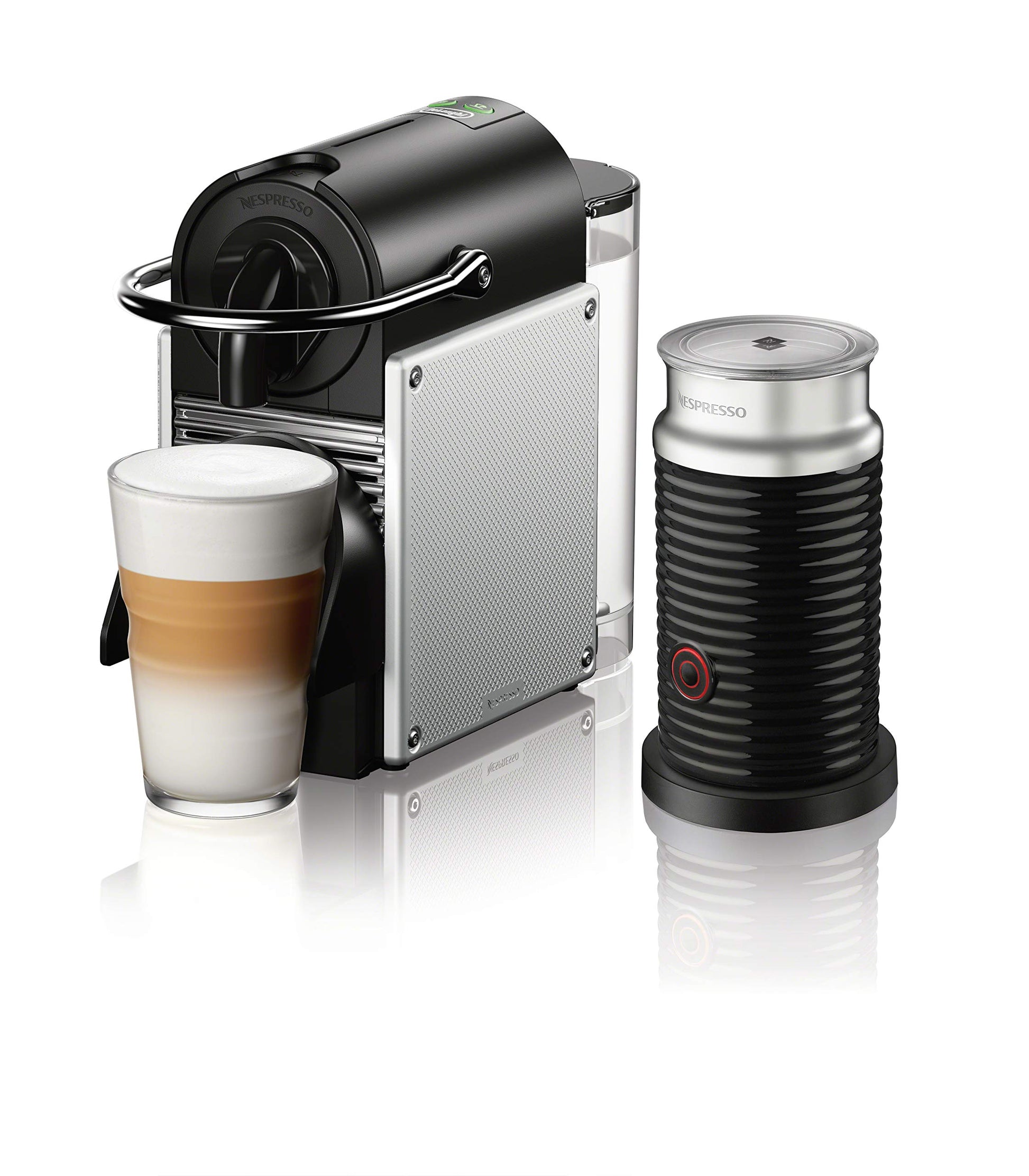Nespresso Pixie Coffee and Espresso Machine by De'Longhi with Milk Fro