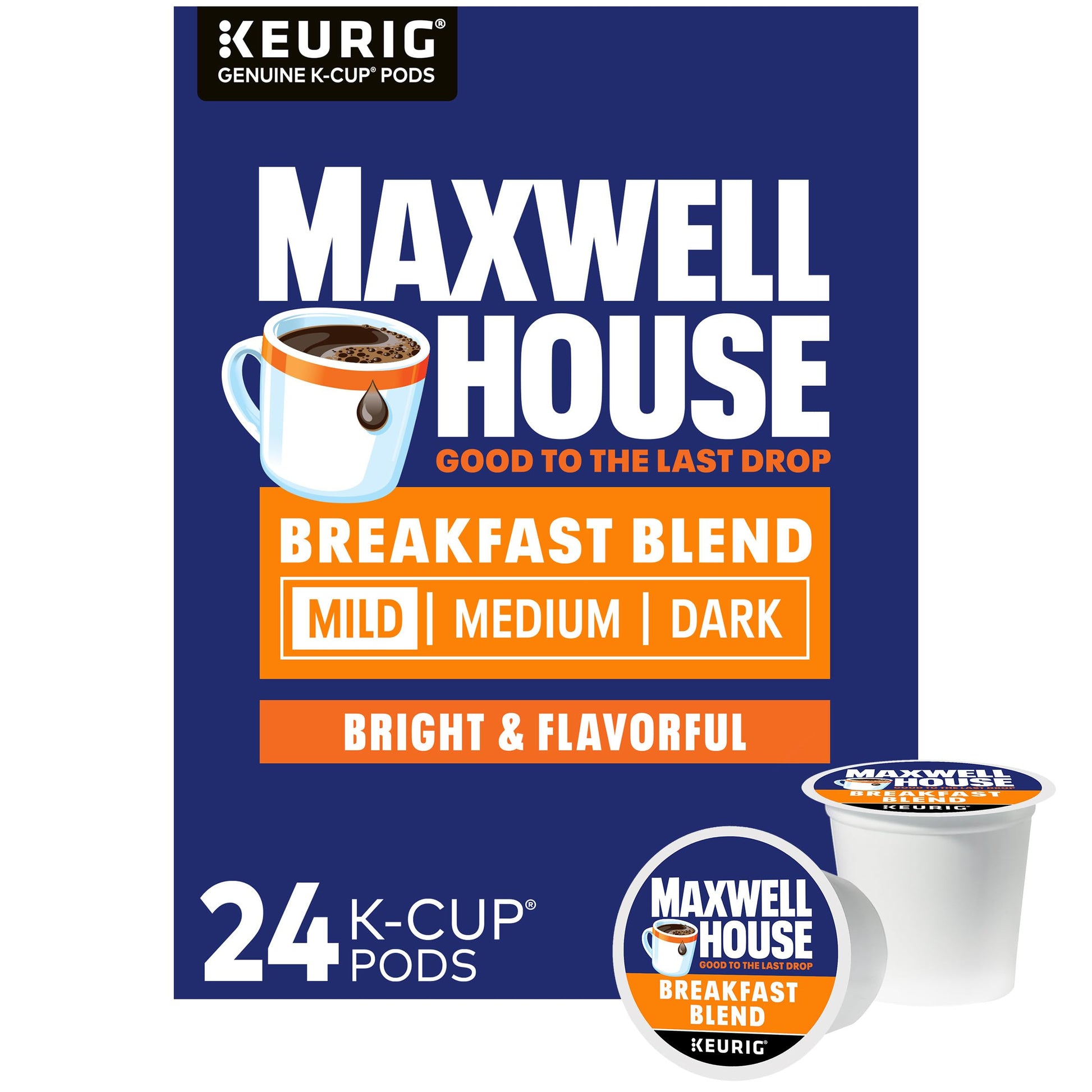 Maxwell House Breakfast Blend Light Roast K-Cup® Coffee Pods 24 ct
