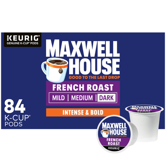 Maxwell House French Roast Dark Roast K-Cup Coffee Pods 84 ct